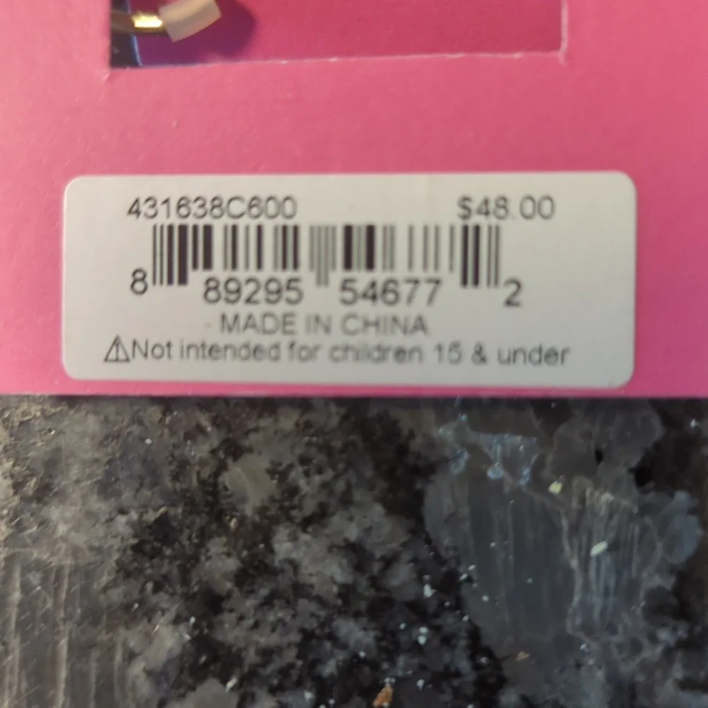 Betsey Johnson Pink and Red Heart Earrings - Picture 5 of 6